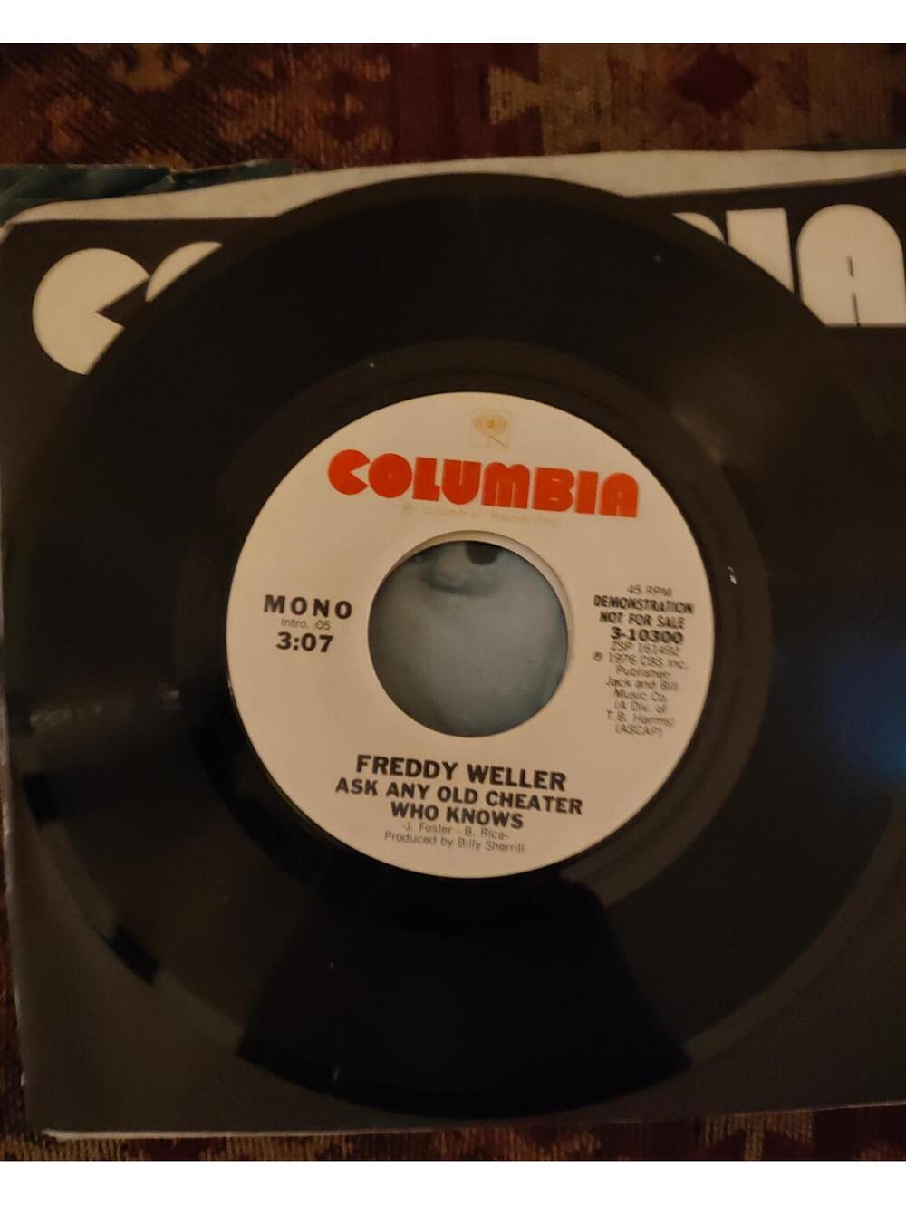 PROMO-Freddy Weller–Ask Any Old Cheater Who Knows 45 vinyl M